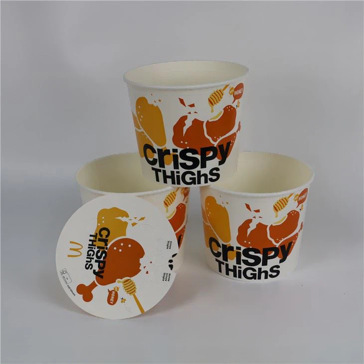 65oz Disposable Custom Printed Paper Buckets