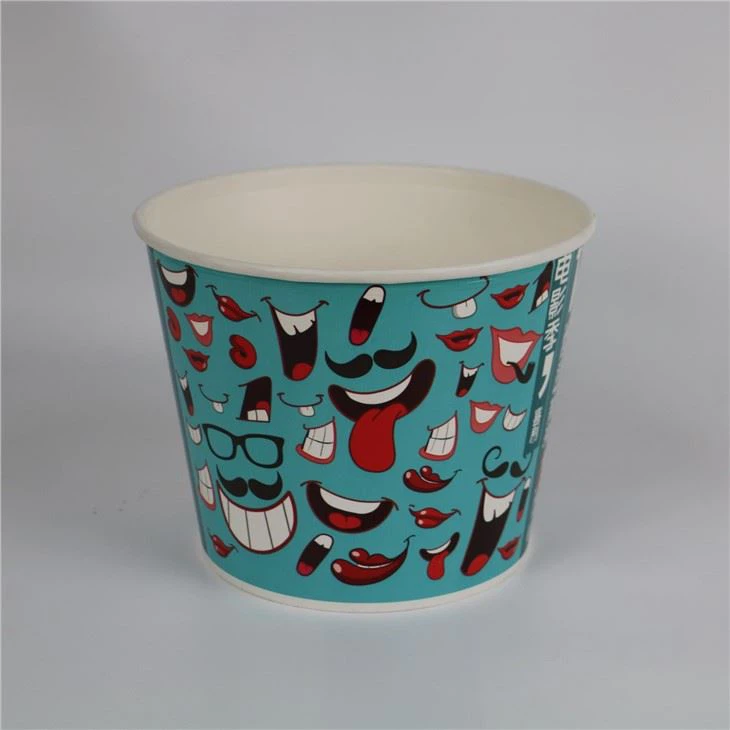 65oz Disposable Custom Printed Paper Buckets
