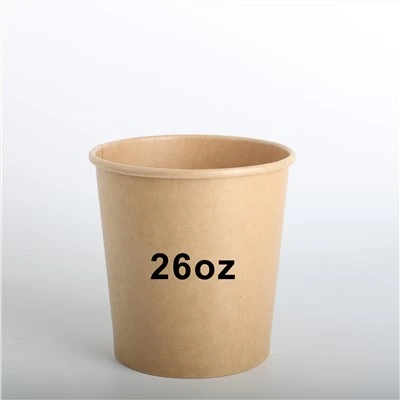 קערות גלידה חד פעמיות 26 oz עם מכסים