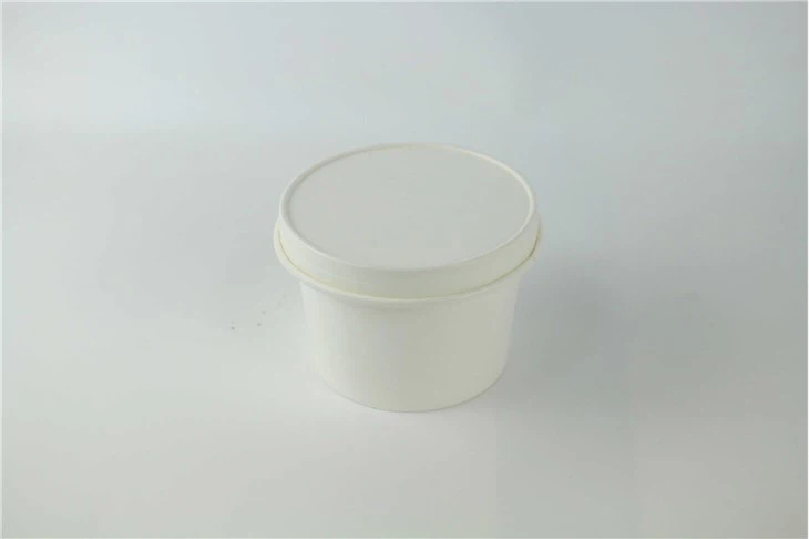 Tall Disposable Paper Soup Cup With Lids